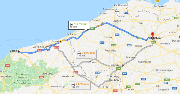 Calais To Ghent