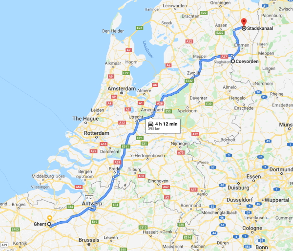 Ghent To Stadskanaal