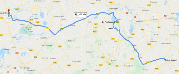 Stadskanaal To Leeuwarden