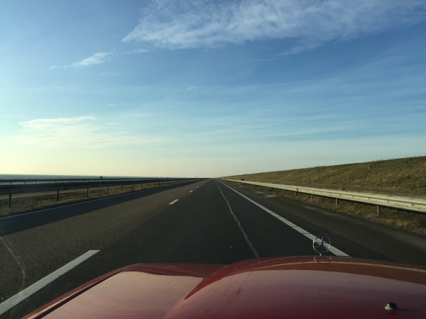 Driving Across The Afsluitdijk