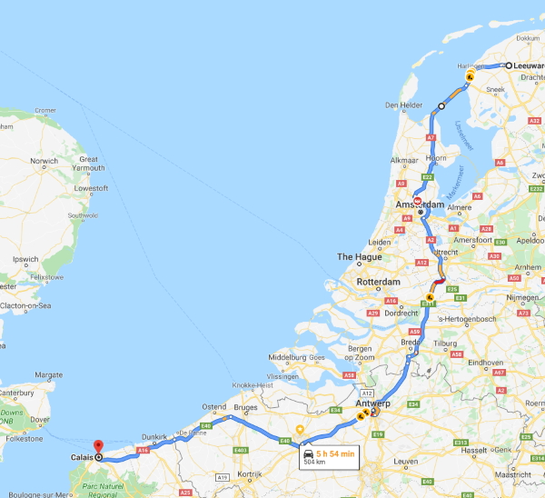 Leeuwarden To Calais