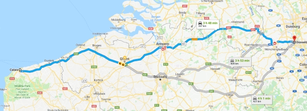 Calais To Dusseldorf